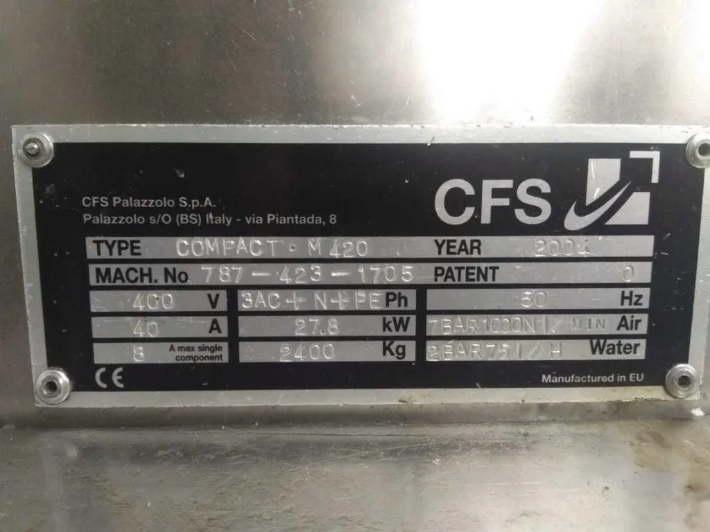 фотография продукта Термоформер CFS Compact M420 б/у